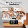 Dekala Digital Alarm Clock with Dual Alarms, Temperature and Humidity