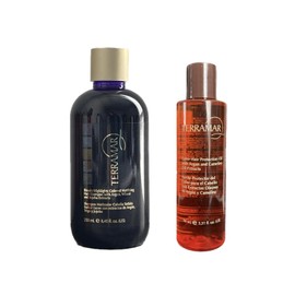 TERRAMAR | Kit capilar cuidado y protección del color | Shampoo Matizador 250 ml + Oleo protector del color de 98 ml