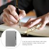 Tofficu Metal Mini Pocket Notebook with Pen Office School Notepad