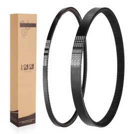 10L0L Clutch Drive Belt and Starter Generator Belt for Club Car DS 1997-Up Precedent 2004-Up Golf Cart Gas 1016203 101916701