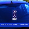 Handicap Placard Holder for Auto 11.8" x 5" Ultra Transparent