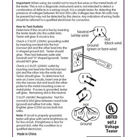 HYPER Tough AC/DC Electrical Circuit Tester 90-300V - Brand New!