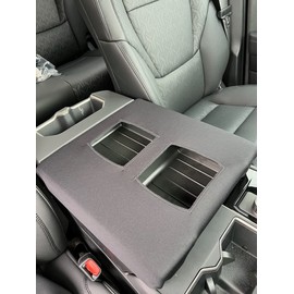 Car Console Covers Plus Hand Made in USA Designed for Toyota Tundra 2022-2024 Neoprene Auto Armrest Center Console Cover Protector Gray