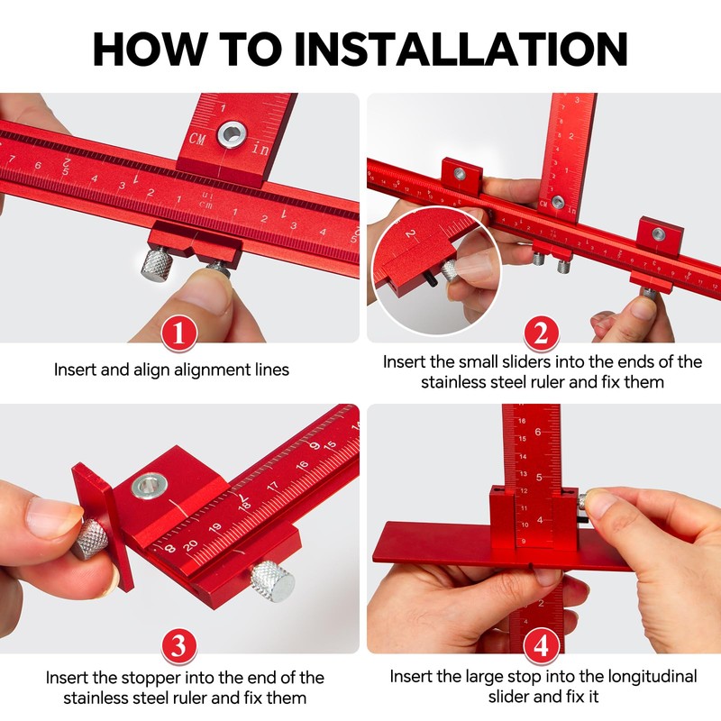 PRO Cabinet Hardware Jig Kit, 32-inch & 16-inch Detachable Cabinet