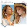 UNICRAFTALE 16pcs 8 Styles Stainless Steel Earrings Bezel Blanks Hooks