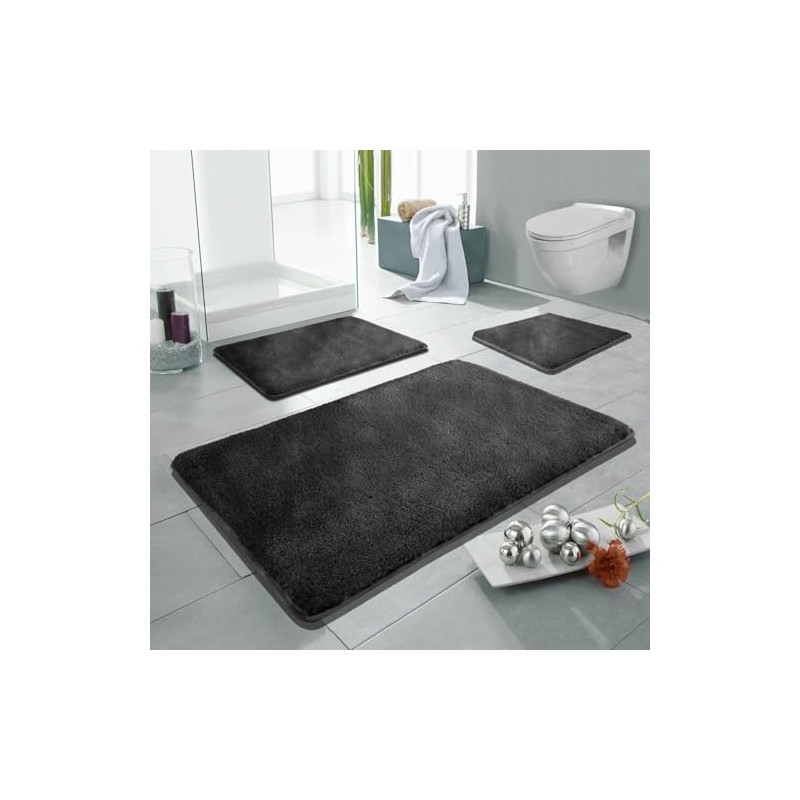 Linden Berg Bath Mat Anthracite 50 x 55 cm -