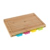 WENKO Bella Bamboo Chopping Board with Juice Groove and 4