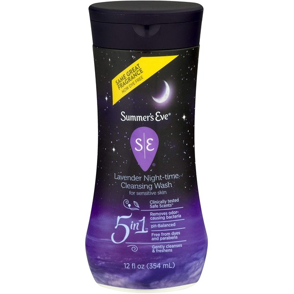 Summer's Eve Cleansing Wash | Lavender | 12 Ounce | Pack of 1 | pH-Balanced, Dermatologist & Gynecologist Tested