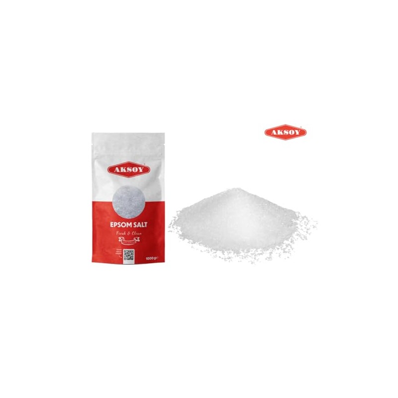 AKSOY Aksoy Epsom Salt 1KG || Epsom Bath Salts ||