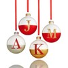 Holiday Lane Glass Ball Initial Ornament A