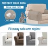 2 Pack Water Resistant Armrest Covers for Chairs and Sofas
