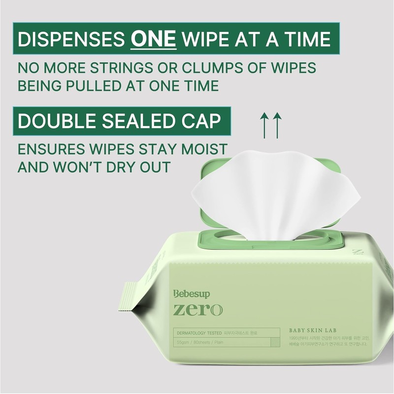BEBESUP- Korea’s #1 Zero Harsh Chemicals Baby Wipes- Water Based