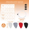 2 Sets Nylon Ukulele Strings with 4 Felt Picks White