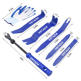 Wetado Auto Trim Removal Tool Set, 16 Pcs Auto Car Trim Tool Kit Plastic Pry Tool Kit for Car, Clip, Audio, Dashboards, Door Panel Window Molding Fastener Remover Tool Kit