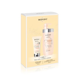 Biopoint - Gift Set Body Cream Nutrients 500 ml and Nourishing Hand Cream 75 ml, Protective Effect for Dry and Very Dry Skin, Nourished Skin, Soft and Velvety