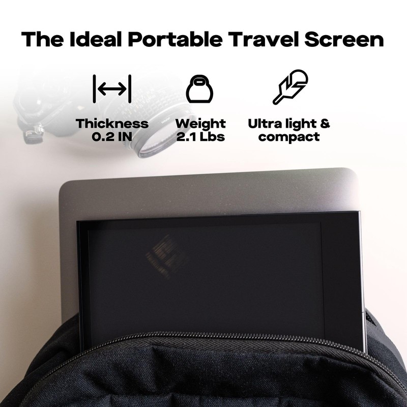 MP Mobile Pixels Glance Laptop Portable Monitor, 16 Inch 1080P