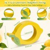 Gandeer 12 Set Lemon Napkin Rings Wooden Lemon Napkin Ring