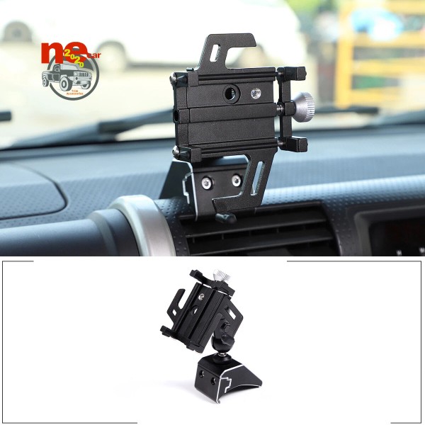 necar2020 Black Alloy Center Dashboard Mobile Phone Holder For Toyot-a