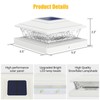 APONUO Solar Post Lights Outdoor, 2 Lighting Modes 16 LEDs