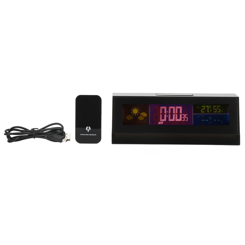Electronic Weather Clock Digital Weather Forecast Monitor with Calendar Display