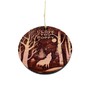HipFlaskPlus Winter Wolf I Love you Poppy - cedar ornament