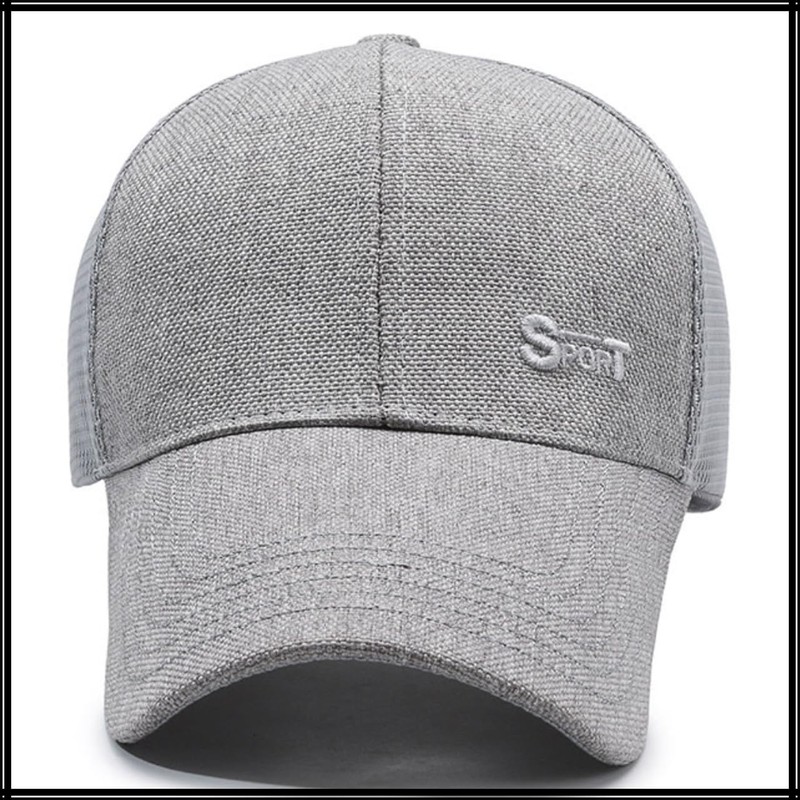 White Fang CZA485 Men's Cap, Mesh, Sun Hat, UV Protection,
