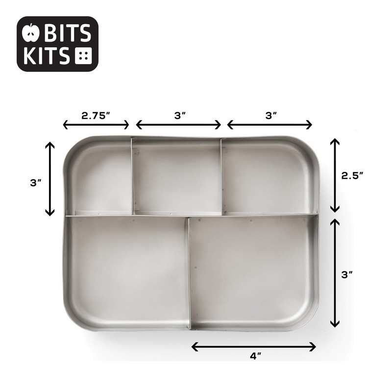 Bits Kits Stainless Steel Bento Box Lunch and Snack Container