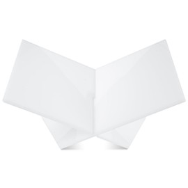 Acrylic Book Stand for Reading,Book Display Easel Holder for Open and Closed Books,Tablets,Cookbook,Textbooks,Sheet Music,Magazines, Notebooks (White (Opaque))