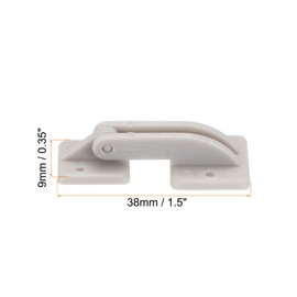 sourcing map RC Hinges 1.3 Inch x 0.35 Inch Adjustable Hatch Hinge for RC Model Airplane Parts 8 Pcs