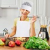 QYEHF Chef's Hat Apron Set, Adjustable Bib Apron, Cooking Apron,