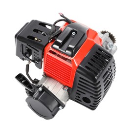 49CC 2-Stroke Engine Motor, Pull Start Single Cylinder Air Cooled Replacement Motor Engine Kit for Gas Scooters, Pocket Bikes, and Mini Choppers Configured USA Stock