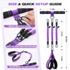 WOQQW Multifunction Pedal Resistance Band with Handle, Upgraded 3 Tube