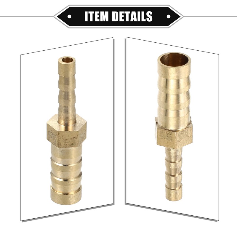 X AUTOHAUX Engine Hose Fitting Connect, 8mm-4mm Universal for Fuel