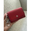 Tory Burch New Tory Burch EMERSON PATENT FLAPCARD WARM RED