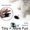Mooipur Cat Toy Insect Replacements, 6 Pcs Small Fly Set
