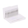 EU_HOZLY 3.175mm Carbide End Mill Engraving Bits CNC PCB Machinery