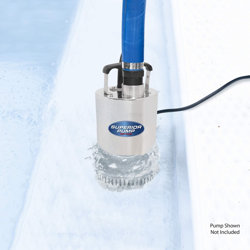 Superior Pump 99621 Lay-Flat Discharge Hose Kit, 1-1/2-Inch by 25-foot,