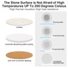 Marble Stylish Drink Coasters Set of 2 with Cork Backing,Coffee