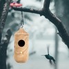 Hummingbird House for Outside Hanging,Wooden Humming Bird Nest 3 Pcs