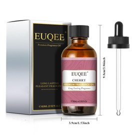 EUQEE 2.02 Fl oz Cherry Fragrance Oil, 60ml Premium Cherry Essential Oil with Glass Dropper for Diffusers, Candle & Soap Making