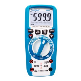 PeakTech 3443 Digital Multimeter with LED Lamp, Waterproof (IP67), 6000 Counts, Extremely Robust Housing, Hand Multimeter, Voltage Meter, Continuity Tester Measure, Measuring Device CAT III 1000 V