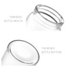 ICSTM Glass Bottles with Cork,2 Pack 5oz Empty Clear Glass