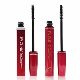 Power Volume Waterproof Mascara 2 Types 3W Cosmetics Eye Makeup Square Case / 파워볼륨 방수 마스카라 2종 3W화장품 아이메이크업 사각케이스