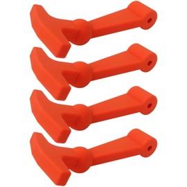 Qblahip Orange Premium Rubber Cooler Latches (4 Pack) - Easy Install Replacement for Yeti Coolers, for RTIC Cooler Accessories