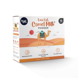 HYE FOODS Low Fat Camel Milk Powder | Pasture Grazed । 100% Pure & Natural । 15 * 20gm । 10.58 Oz (300gms)
