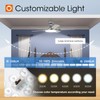 addlon Ceiling Fans with Lights, 52 inch Flush Mount Ceiling