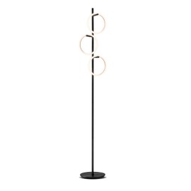 Brightech Saturn LED Tree Floor Lamp - Unique Design Matches Modern and Contemporary Decor - 3 Light Standing Pole Lamp- Tall Light for Living Room, Bedroom, and Office - Black