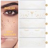 AUSLKA Glitter Freckles Face Tattoo, Glod Face Glitter Makeup Speckles