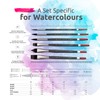 Professional Watercolour Brushes Synthetic Set - 6 Faux Squirrel Watercolour
