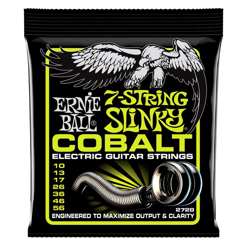 3 PACK Ernie Ball 2728 COBALT Slinky Electric Guitar Strings
